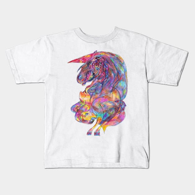 Unicorn Kids T-Shirt by sonigque